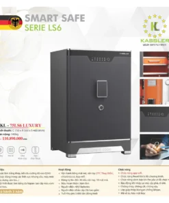Két sắt Kassler 75LS6 Đen, nội thất cam