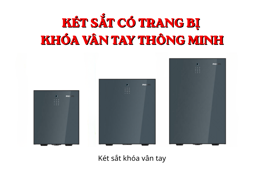Két sắt có trang bị khóa vân tay