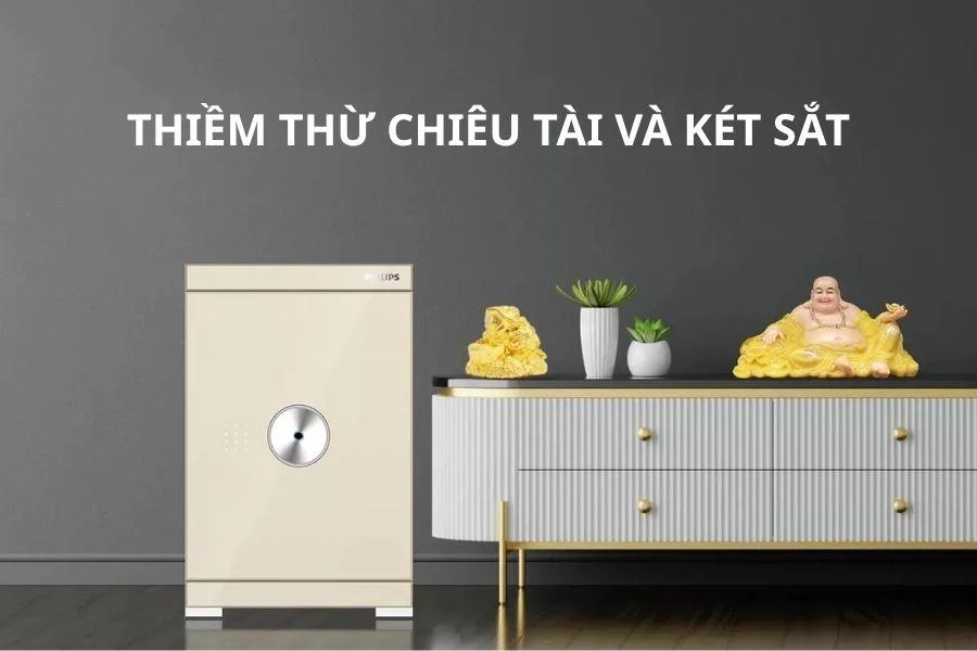 Thiềm Thừ chiêu tài và két sắt