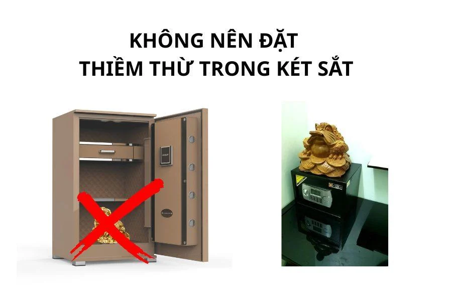 Không nên đặt Thiềm Thừ trong két sắt