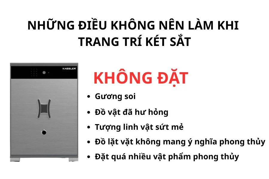 Những điều không nên làm khi trang trí két sắt