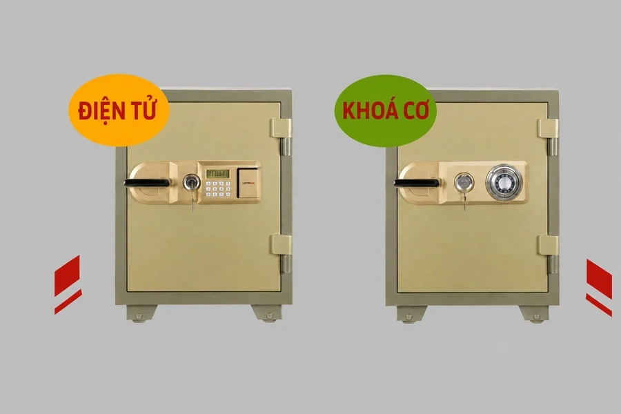 Sự khác biệt giữa khóa cơ và khóa điện tử