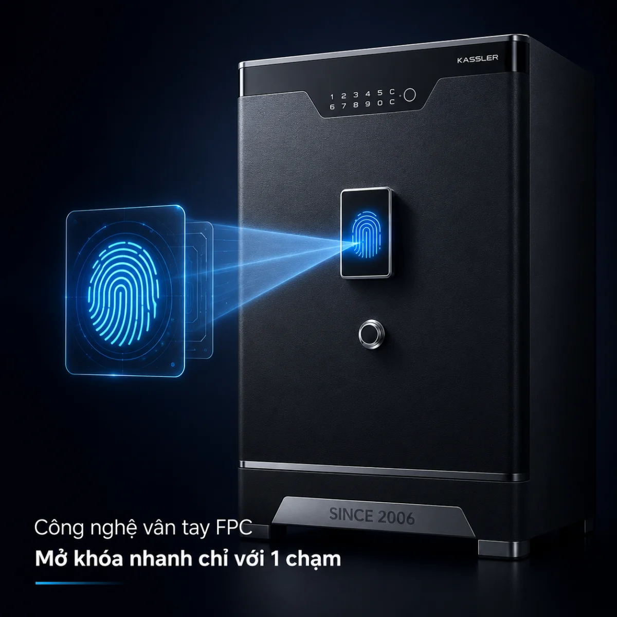 Các model Kassler đều sử dụng cảm biến vân tay FPC