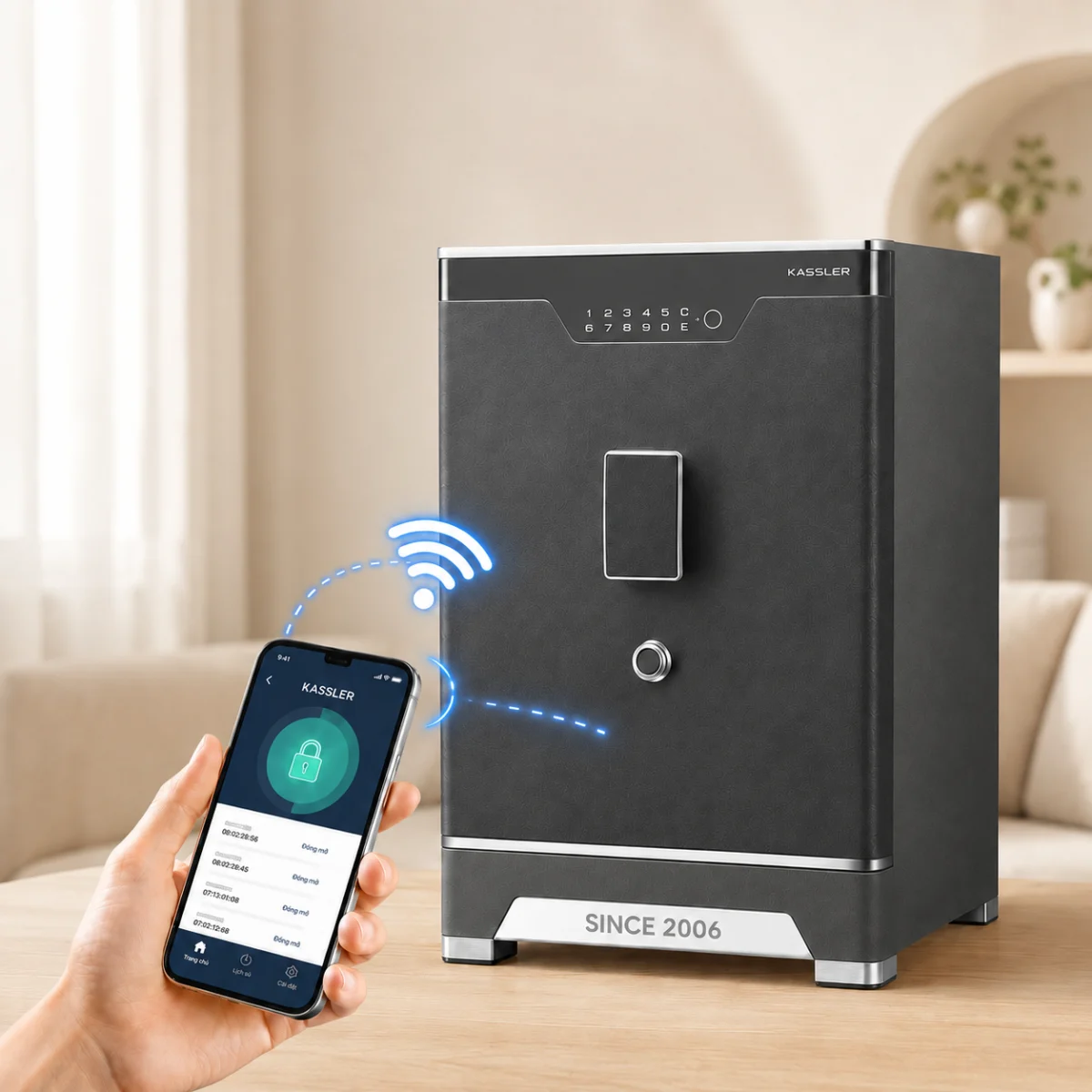 Model Kassler hỗ trợ kết nối App Wifi
