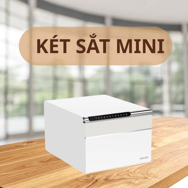 Két sắt mini phù hợp với không gian nhỏ
