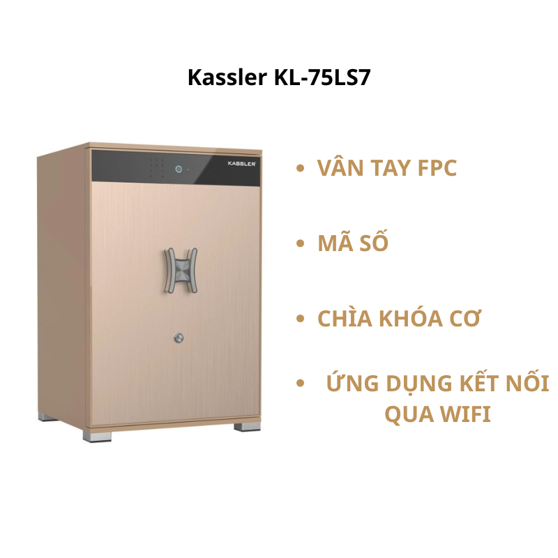 Kassler KL-75LS7 nổi bật với đa dạng cách mở khóa