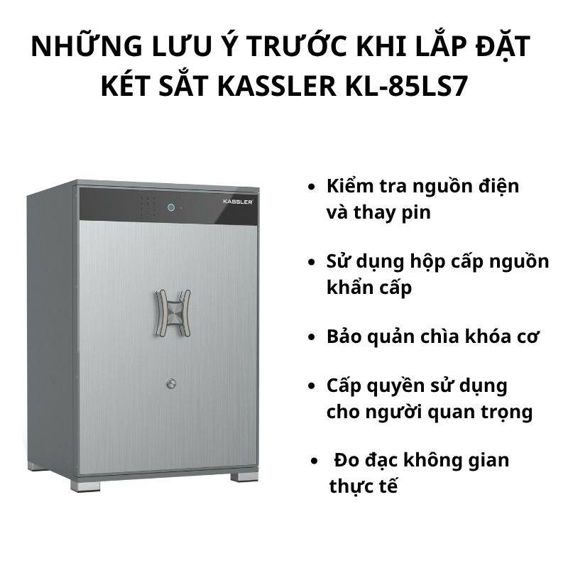 Những lưu ý trước khi lắp đặt két sắt Kassler KL-85LS7