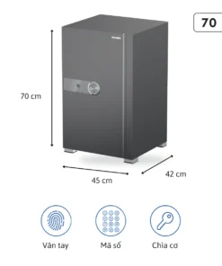 Két sắt Philips SBX202-7C0, kích thước 70 x 45 x 42 cm, khối lượng 70 kg
