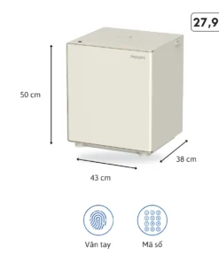 Két sắt Philips SBX300-5PC, kích thước 50 x 43 x 38 cm, khối lượng 27,9 kg