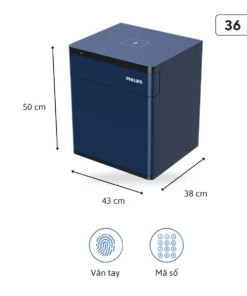 Két sắt Philips SBX301-5PC, kích thước 50 x 43 x 38 cm, khối lượng 36 kg
