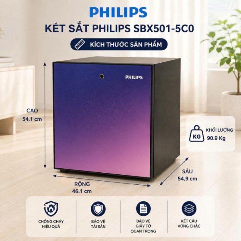 Kích thước và trọng lượng Philips SBX501-5C0